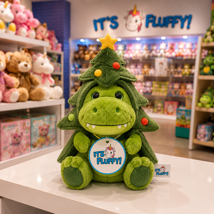 Christmas Tree Dinosaur Plush Toy