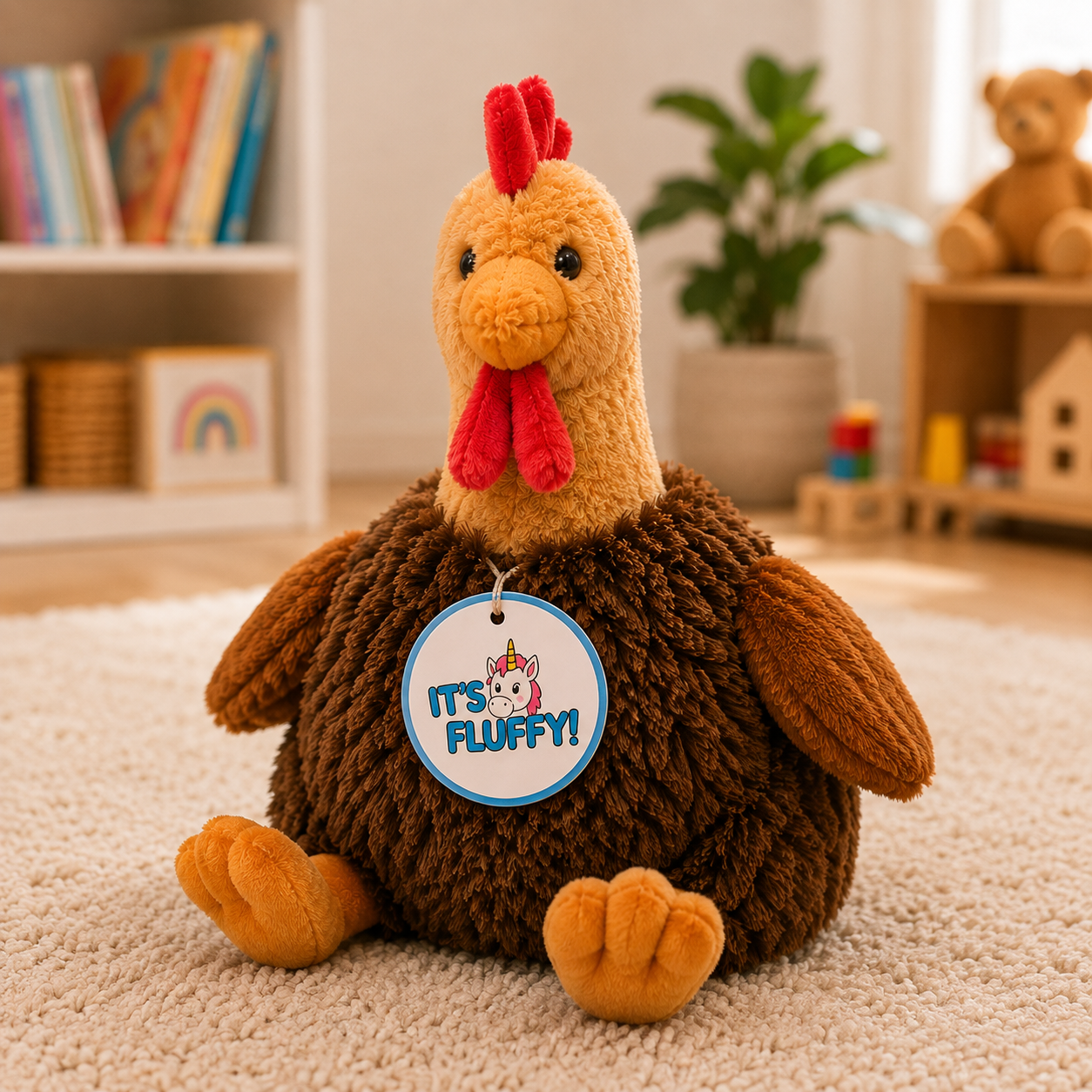 Fluffy Chicken Plush Toy