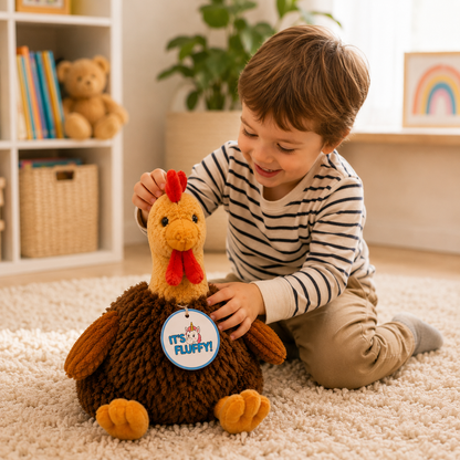 Fluffy Chicken Plush Toy